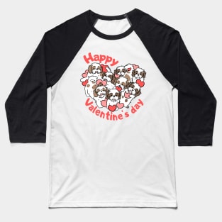 Happy valentines day cute shih tzu heart gift for valentines day Baseball T-Shirt